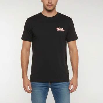 Pre Owned Christian Dior Homme Black Logo Embroidered Cotton Jersey Crewneck T-Shirt S