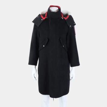Pre Owned Dior Homme fur hooded coat Size IT/FR 44