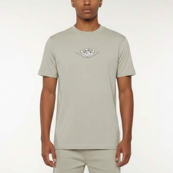 Pre Owned Dior Homme x Air Jordan Grey Cotton Logo Embroidery T-Shirt XS