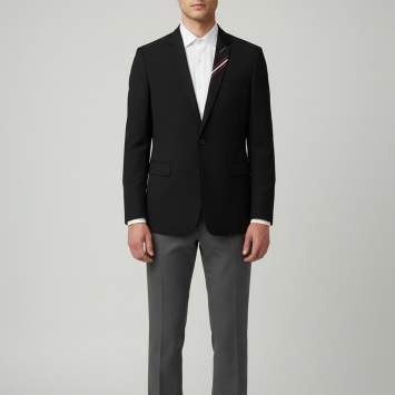 مملوكة مسبقًا Dior Homme Black Striped Wool Single-Breasted Blazer XXL