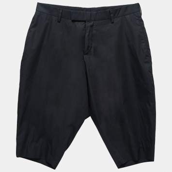 Pre Owned Dior Navy Blue Cotton Shorts S