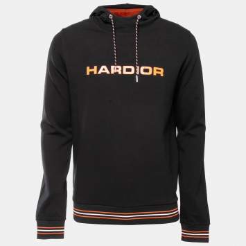 Pre Owned Dior Black Hardior Print Cotton Hoodie M