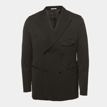 Pre Owned Dior Black Wool Double Breasted Blazer M