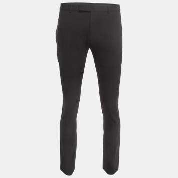 Pre Owned Dior Homme Black Tailored Trousers XL