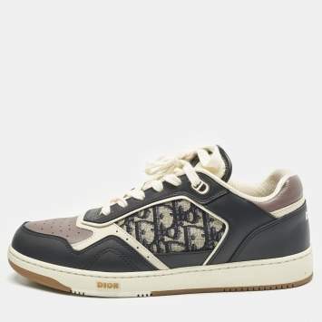Dior Multicolor Canvas and Leather B27 Low Top Sneakers Size 42