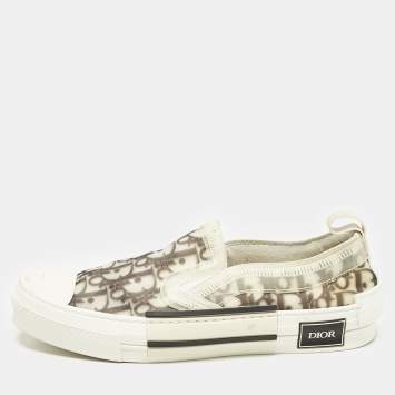Dior Green/White Mesh and PVC B23 Sneakers Size 41