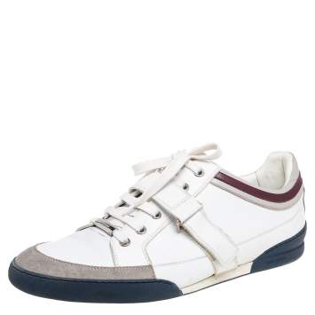 Pre Owned Dior Homme Multicolor Leather Lace Up Low Top Sneakers Size 41.5