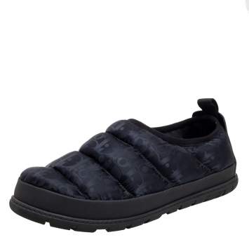 Pre Owned Dior Black Nylon And Leather Low Top Sneakers Size 44