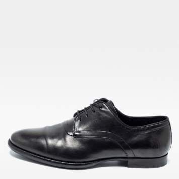 Pre Owned Dior Black Leather Lace Up Derby Size 40