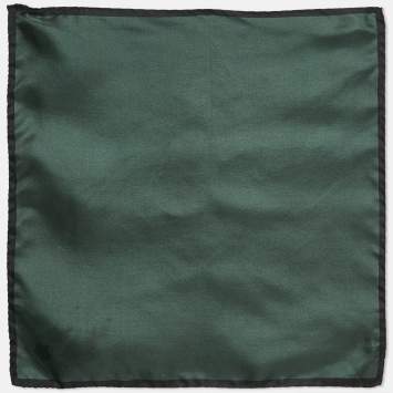 Dolce & Gabbana Green Silk Pocket Square 