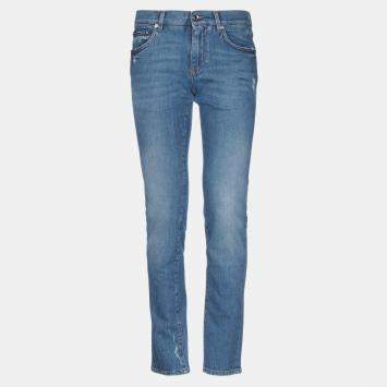 Pre Owned Dolce & Gabbana Cotton Jeans 44