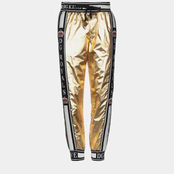 Pre Owned Dolce & Gabbana Polyester Pants 48