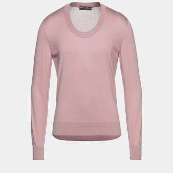 Pre Owned Dolce & Gabbana Silk Sweater IT 46