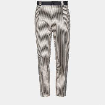 Pre Owned Dolce & Gabbana Cotton Pants IT 50