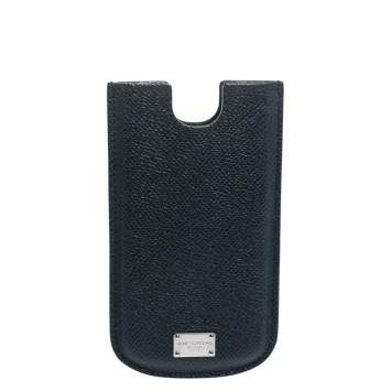 Dolce & Gabbana Dark Blue Leather iPhone 5 Case