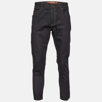 Pre Owned Dolce & Gabbana Dark Blue Denim 14 Stretch Fit Jeans XL/Waist 37.5"