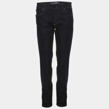Pre Owned Dolce and Gabbana Dark Blue Denim Stretch Jeans S