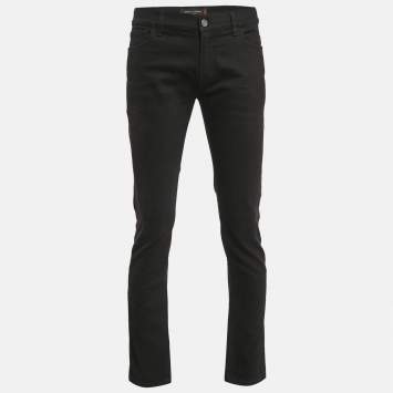 مملوكة مسبقًا Dolce & Gabbana Black Stretch Denim Jeans L Waist 34"