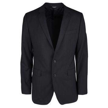 Pre Owned Dolce & Gabbana Martini Black Wool Tailored Two Button Blazer XL