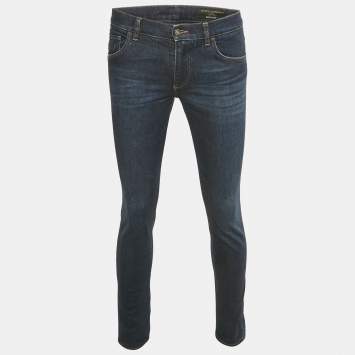 مملوكة مسبقًا Dolce & Gabbana Blue Denim Skinny Fit Jeans M/Waist 33"