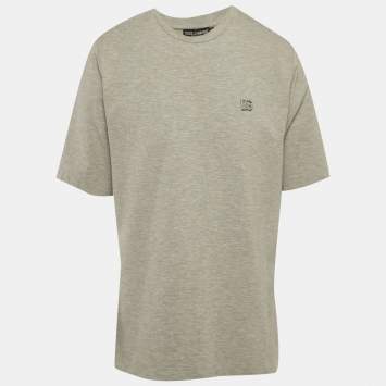 مملوكة مسبقًا Dolce & Gabbana Grey Jersey Reborn To Live T-Shirt M