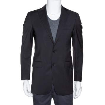 Pre Owned Dolce & Gabbana Black Wool Tailored Jacket XS