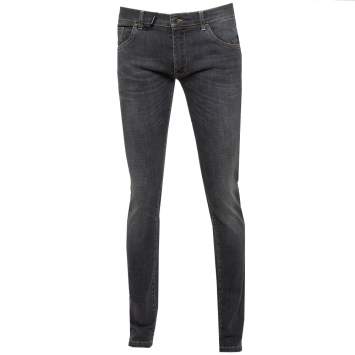 Pre Owned Dolce & Gabbana 14 Dark Grey Denim Faded Effect Jeans L