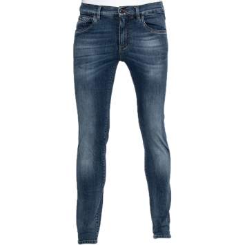 Pre Owned Dolce & Gabbana Blue Faded Effect Denim Stretch Fit Comfort Jeans S 