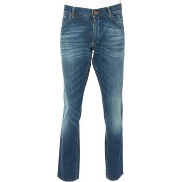 Pre Owned Dolce & Gabbana Blue Faded Effect Denim 14 Fit Jeans XL