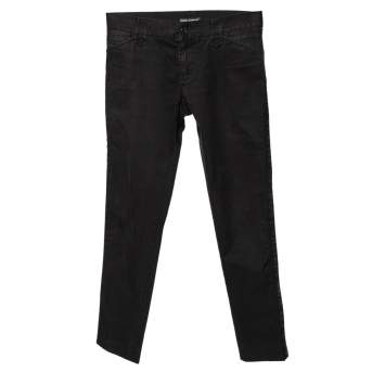 Pre Owned Dolce & Gabbana 14 Black Denim Straight Leg Jeans S
