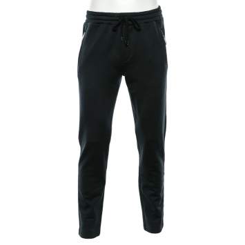 Pre Owned Dolce & Gabbana Navy Blue Cotton Knit Sweat Pants M