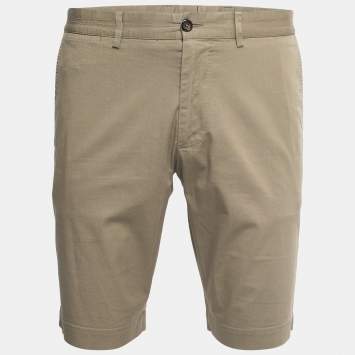 Pre Owned Dolce & Gabbana Beige Cotton Bermuda Shorts XL