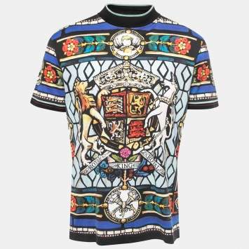 Pre Owned Dolce & Gabbana Multicolor Printed Cotton T-Shirt XL