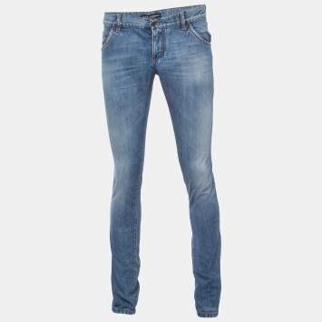 Pre Owned Dolce & Gabbana Blue Denim 14 Jeans S Waist 32"