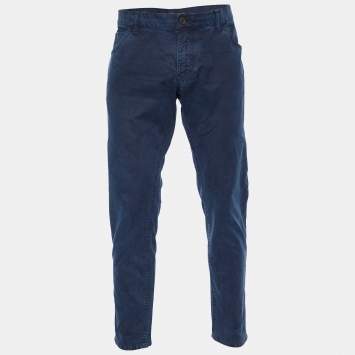 Pre Owned Dolce & Gabbana Navy Blue Denim 14 Fit Jeans XL