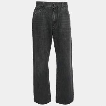 Pre Owned Dolce & Gabbana Grey Washed Denim Jeans M Waist 32"