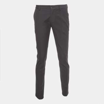 مملوكة مسبقًا Dolce & Gabbana Black Wool Blend Slim Fit Pants M