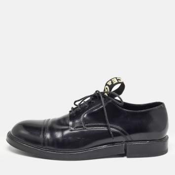 Pre Owned Dolce & Gabbana Black Leather Derby Size 42