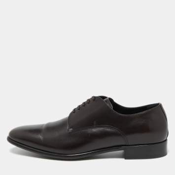 Dolce & Gabbana Dark Brown Leather Lace Up Derby Size 43