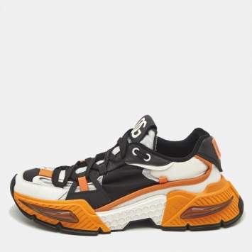 Dolce & Gabbana Multicolor Nylon and Leather Airmaster Sneakers Size 42