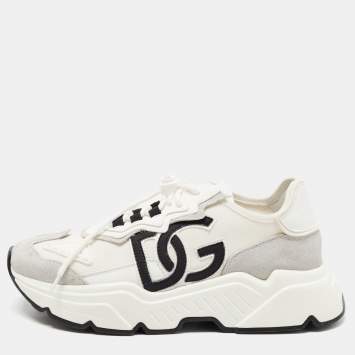 Pre Owned Dolce & Gabbana Multicolor Nylon and Leather Daysmaster Sneaker Size 42