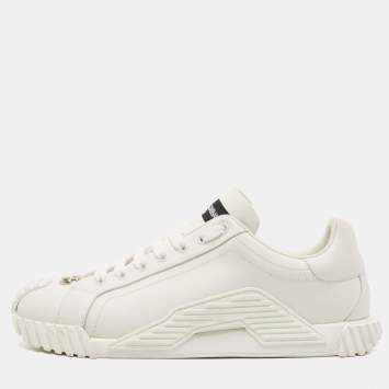 Pre Owned Dolce & Gabbana White Leather NS1 Sneakers Size 40