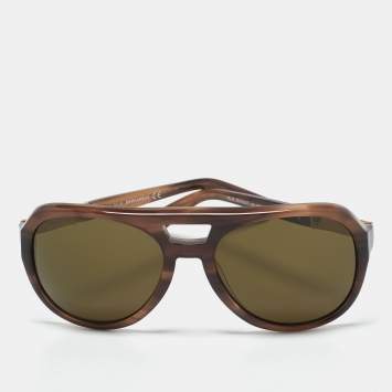 Pre Owned Dsquared2 Brown ROB DQ0237 Aviator Sunglasses