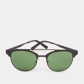 Pre Owned Dsquared2 Black DQ 0246 Bruce Aviator Sunglasses