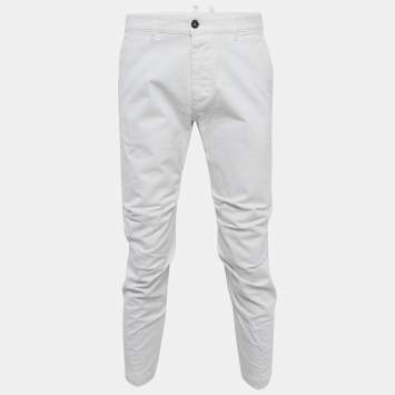 مملوكة مسبقًا Dsquared2 White Denim Regular Fit Jeans M/Waist 33"