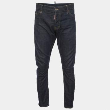 Pre Owned Dsquared2 Blue Denim Deanandan Embroidered Jeans XXL/Waist 40"