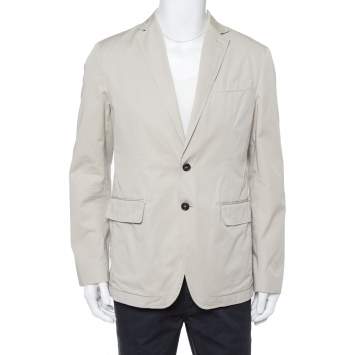 Pre Owned Dsquared2 Capri Beige Cotton Button Front Jacket XL