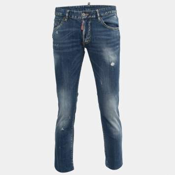 Pre Owned Dsquared2 Blue Denim Slim Jeans XL