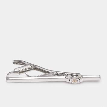 Pre Owned Dunhill Silver Tone Metal Tie Clip 
