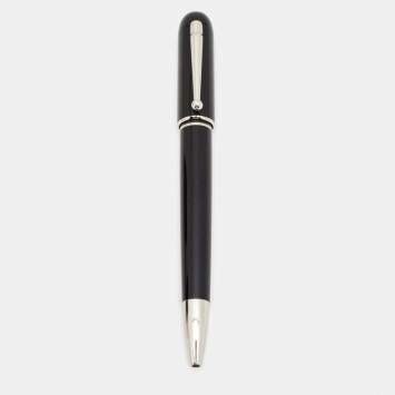 Pre Owned Dunhill  Black Resin Silver Tone Ballpoint  Pen